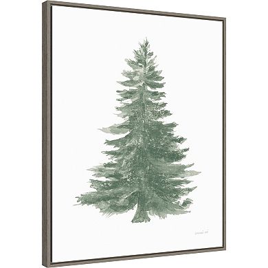 Amanti Art Flour sack Holiday Tree Framed Canvas Wall Art