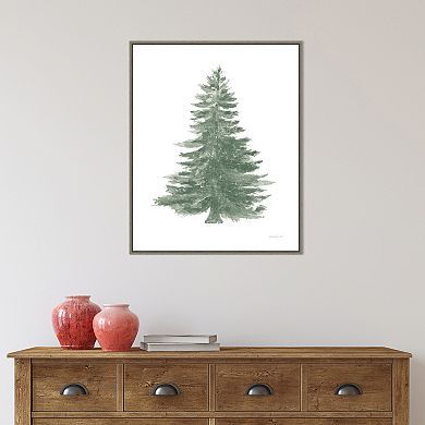 Amanti Art Flour sack Holiday Tree Framed Canvas Wall Art