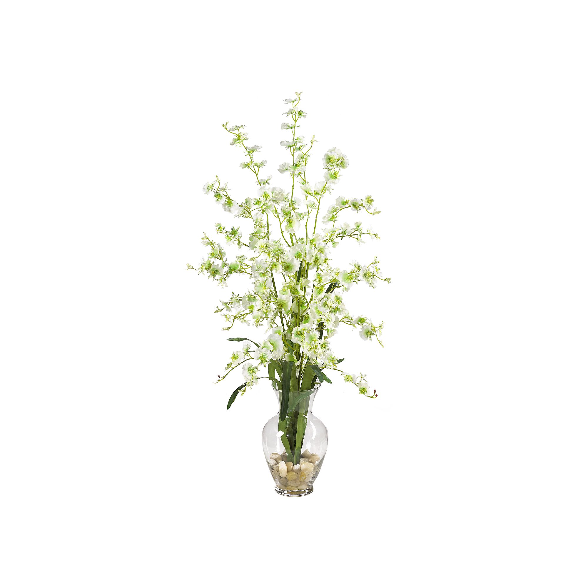 nearly natural Liquid Illusion Silk Dancing Lady Orchid Floral Arrangement,