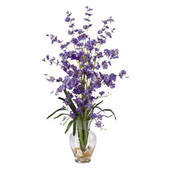 nearly natural Liquid Illusion Silk Dancing Lady Orchid Floral Arrangement