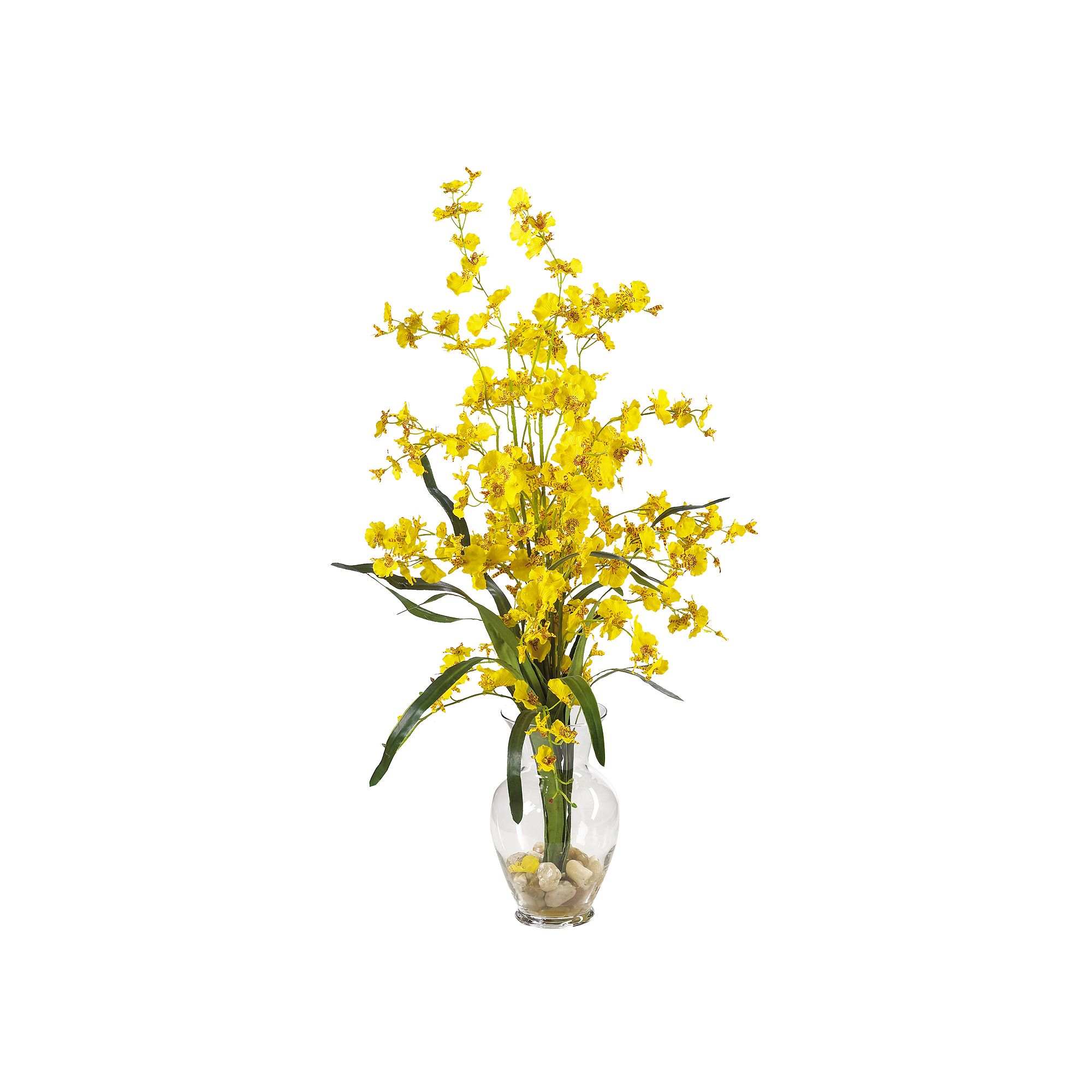 nearly natural Liquid Illusion Silk Dancing Lady Orchid Floral Arrangement,