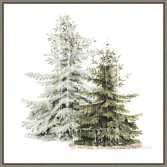 Amanti Art Vintage Wooded Holiday Framed Canvas Wall Art