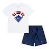 Baby Boy Nike "My First" Sports Graphic Tee & Shorts Set
