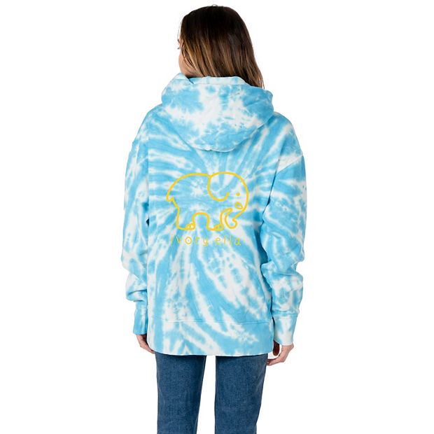 Juniors IVORY ELLA Tropical Breeze Tie Dye Oversized Hoodie