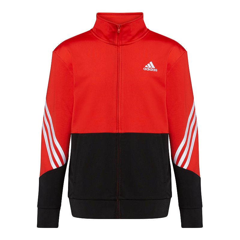 Boys 8-20 adidas Bold Tricot Jacket, Boys, Size: Small, Brt Red