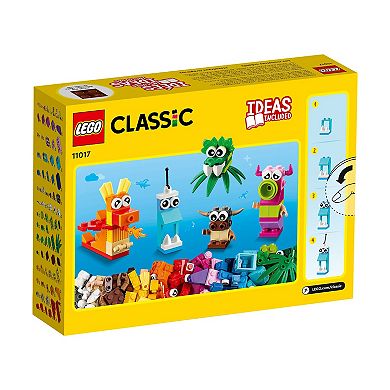 LEGO Classic Creative Monsters 11017 Building Kit with 5 Toys for Kids (140 Pieces)
