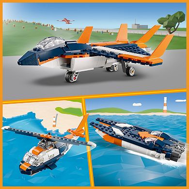 LEGO Creator 3-in-1 Supersonic-jet 31126 Building Kit (215 Pieces)