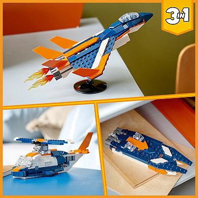 LEGO Creator 3-in-1 Supersonic-jet 31126 Building Kit (215 Pieces)