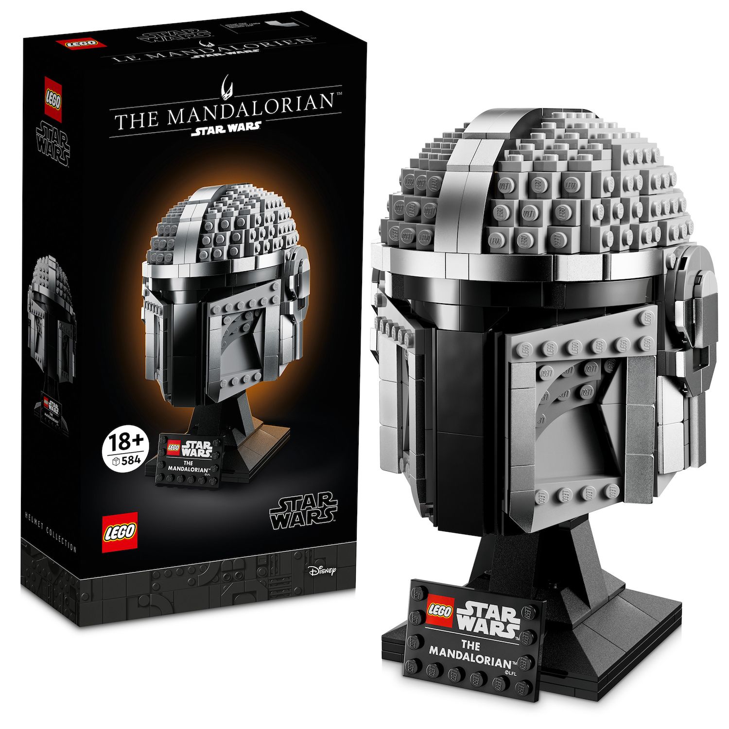 Детский конструктор LEGO Star Wars The Mandalorian Helmet 75328 Building Kit — фото 1
