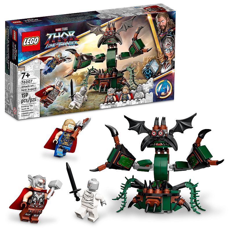 LEGO Marvel Thor Attack on New Asgard 76207 Building Kit (159 Pieces), Mult