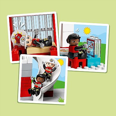 LEGO DUPLO Rescue Fire Station & Helicopter 10970 Building Kit