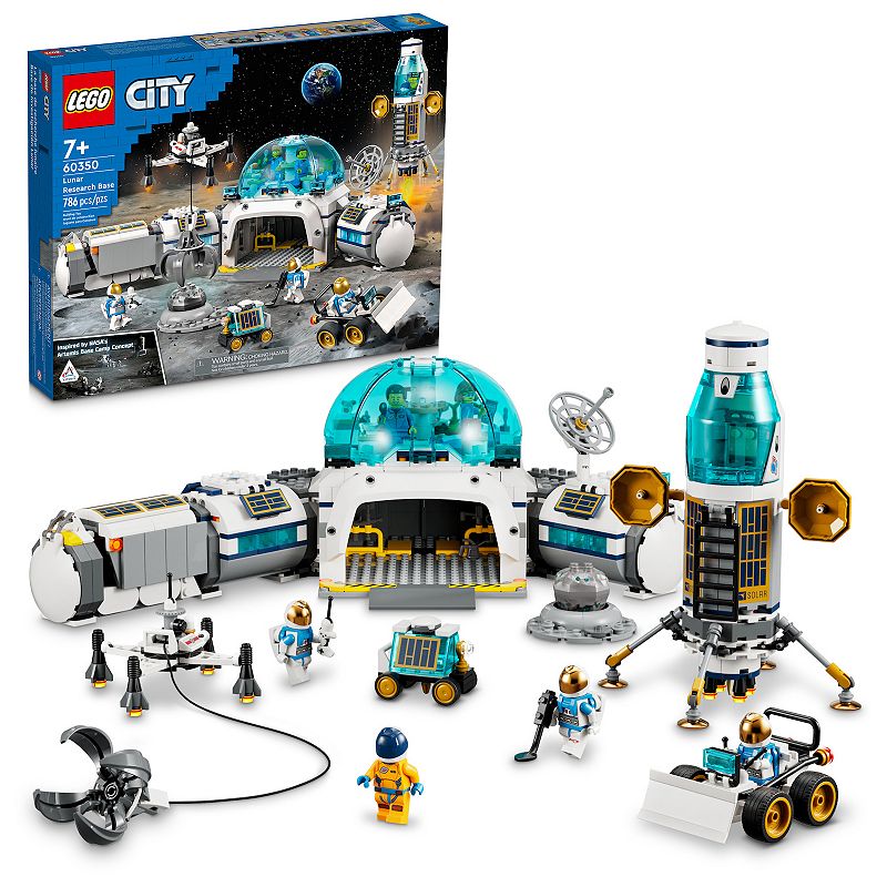 LEGO City Lunar Research Base 60350 Building Kit, Multicolor
