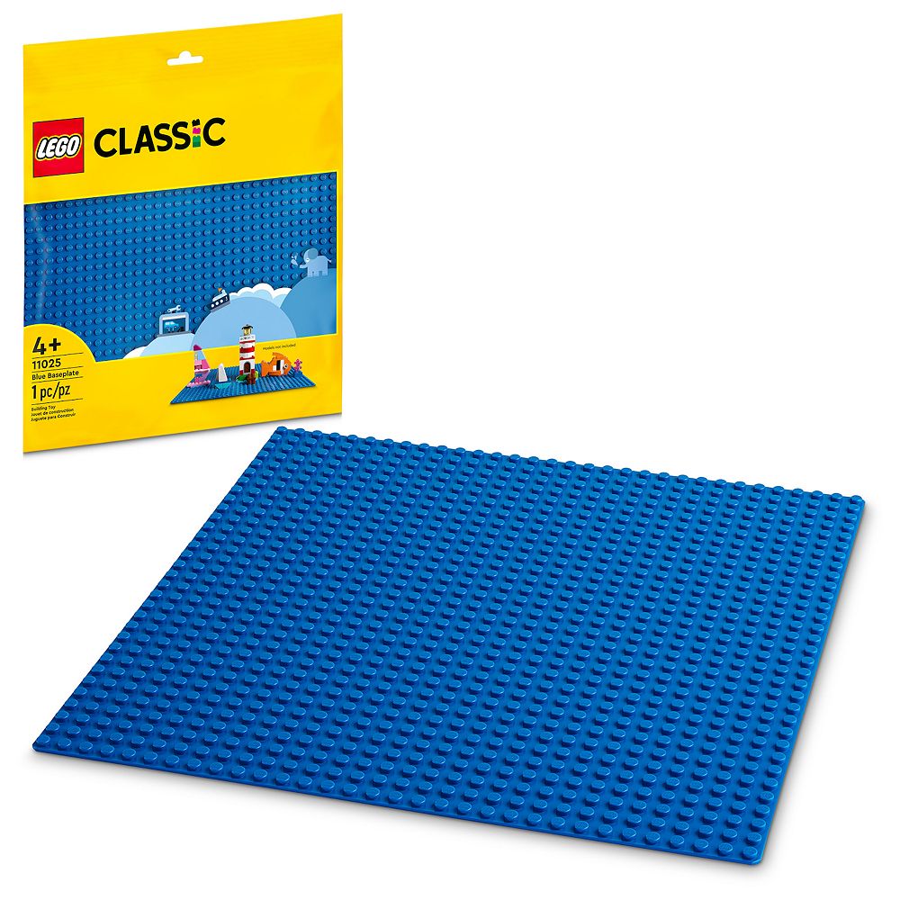 LEGO Classic Blue Baseplate 11025 Building Kit for Kids