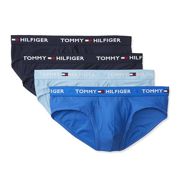 Tommy Hilfiger Men's Microfiber Boxer Brief 3-Pack (Medium, Drizzle) at   Men's Clothing store