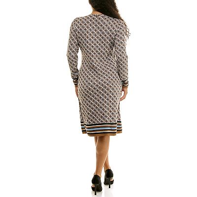 Women's Nina Leonard Jacquard Sweater Dress
