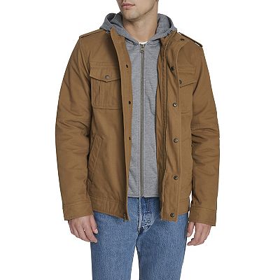 Men's Levi's® Cotton Hooded Quilt Lined Trucker Jacket