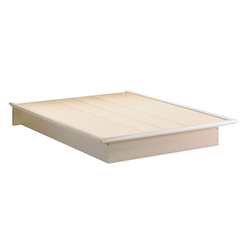 South Shore Step One Queen Platform Bed, White