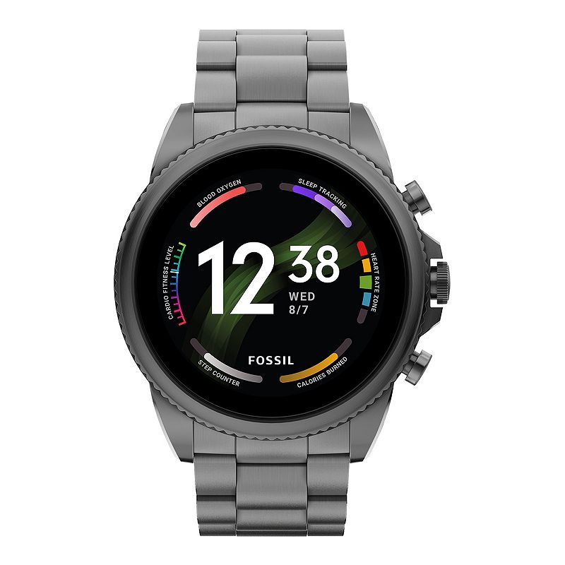 Fossil Mens Gen 6 Digital Gunmetal Bracelet Smart Watch - FTW4059V, Grey, 