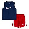 Toddler Boy Nike Sleeveless Graphic Jersey & Mesh Shorts Set