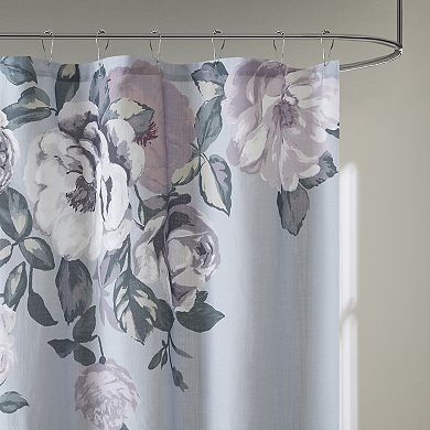 Madison Park Charlaine Cotton Floral Shower Curtain