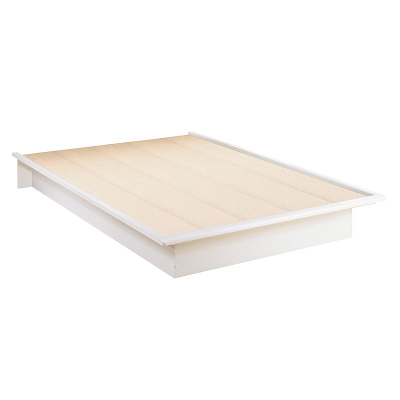 South Shore Step One Full Platform Bed, White