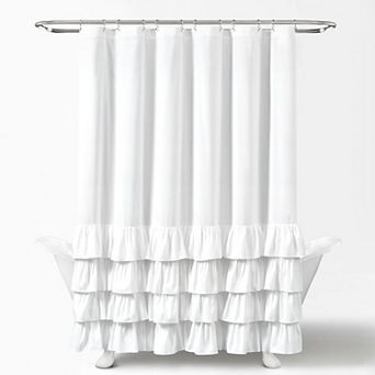 Lush Decor Allison Ruffle Shower Curtain