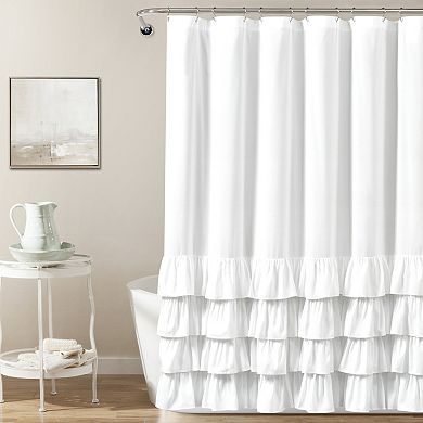 Lush Decor Allison Ruffle Shower Curtain
