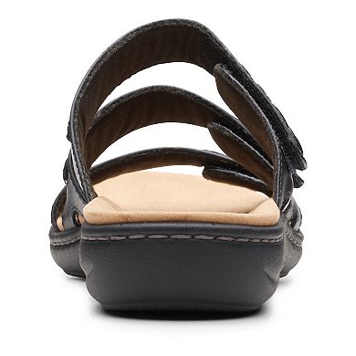 Clarks® Laurieann Cove Women's Leather Slide Sandals