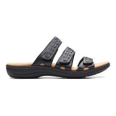 Clarks® Laurieann Cove Women's Leather Slide Sandals