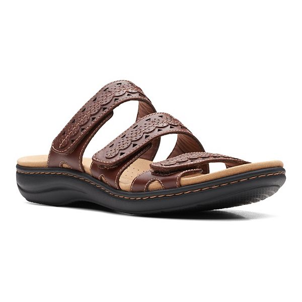 Clarks® Laurieann Cove Women's Leather Slide Sandals