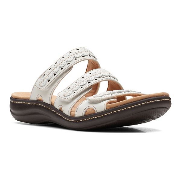 Clarks® Laurieann Cove Women's Leather Slide Sandals