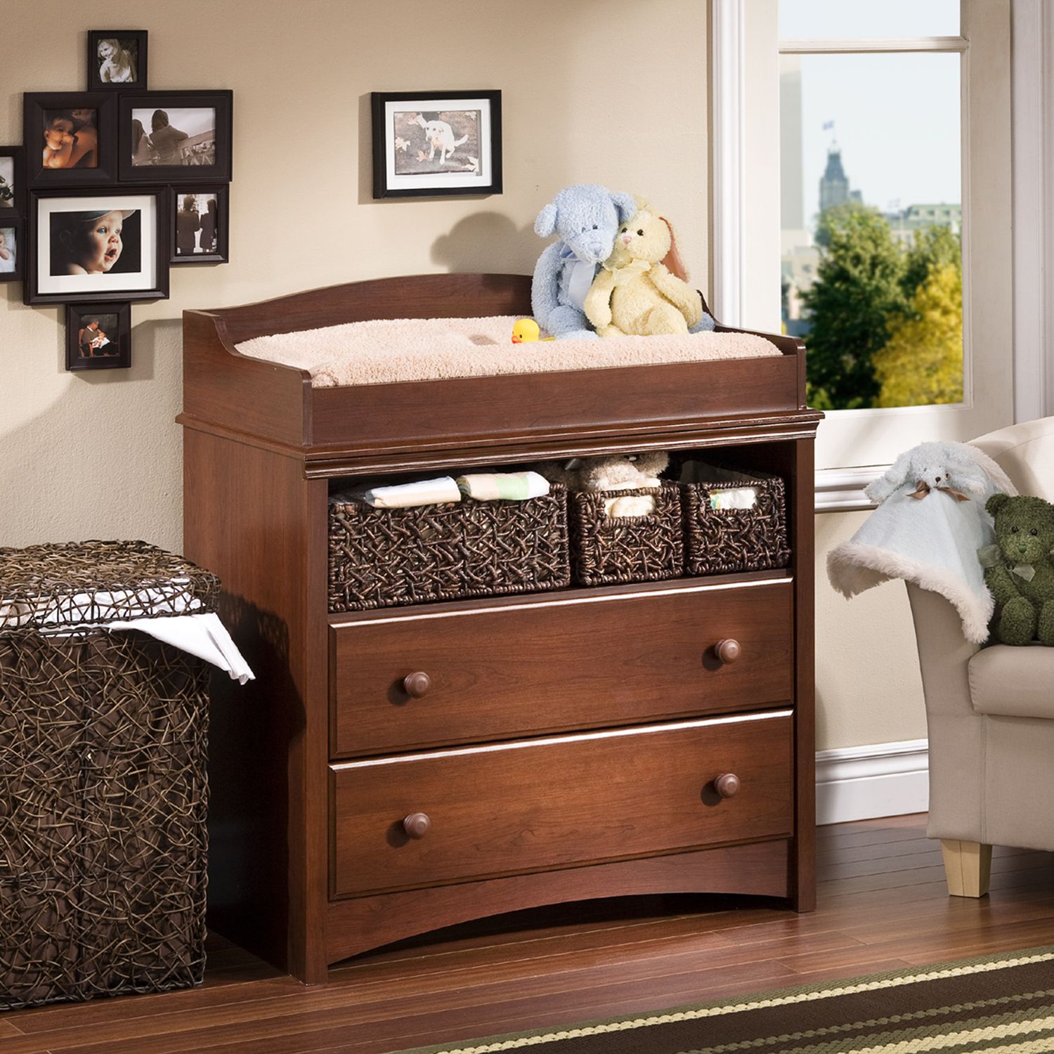 Cherry Changing Table Dresser Online