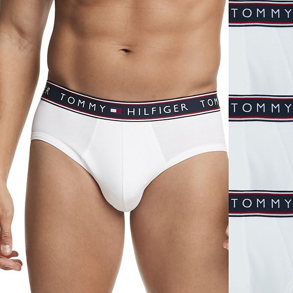 Tommy Hilfiger Cotton Boxer in White Blue Mens Underwear Tommy Hilfiger Underwear for Men 