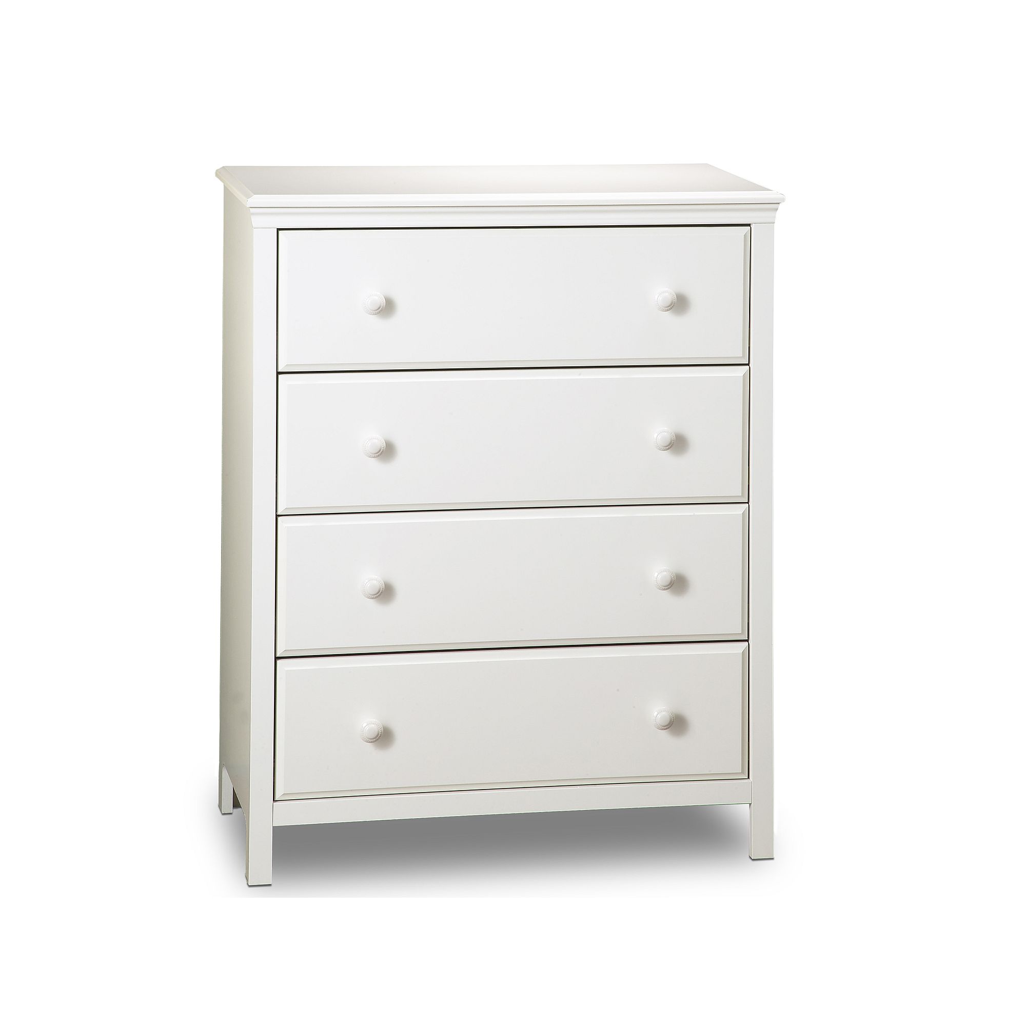 South Shore Cotton Candy 4-Drawer Dresser, White