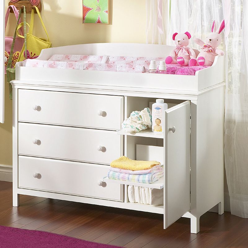 coastal beach changing table dresser South Shore Cotton Candy PRODUCT:ED3787-47P choose Quartersawn White Oak Color:Bright Pink Silver Backless Broken-Glass Mini Party
