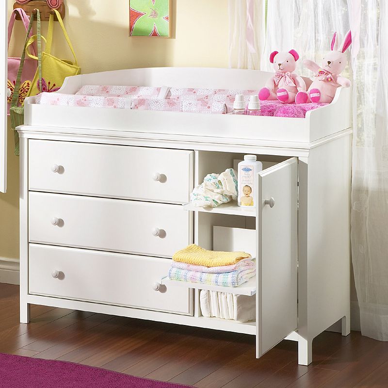 South Shore Cotton Candy Changing Table, White