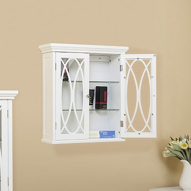 Elegant Home Fashions Florence 2-Door Cabinet Wall Decor