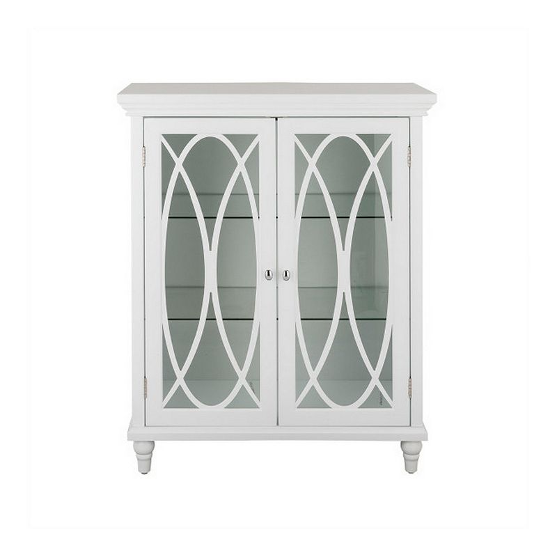 Elegant Home Fashions Florence Floor Cabinet, White