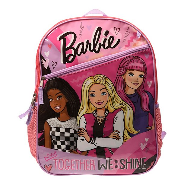 Barbie doll outlet school bag set