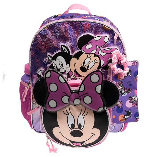 3Pcs/Set Disney Mickey Minnie Mouse Backpack Colorful Bag Boys