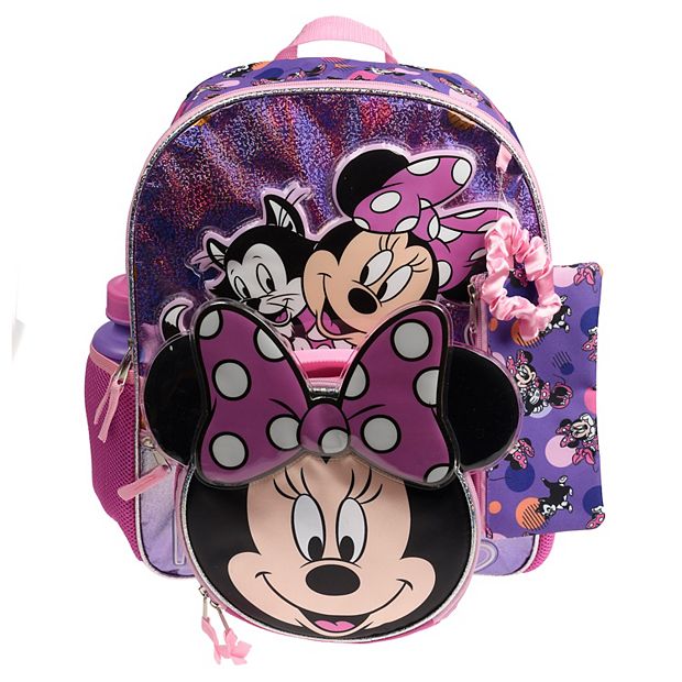 Accessory Innovations 5 Piece Kids Licensed Backpack Set Minnie