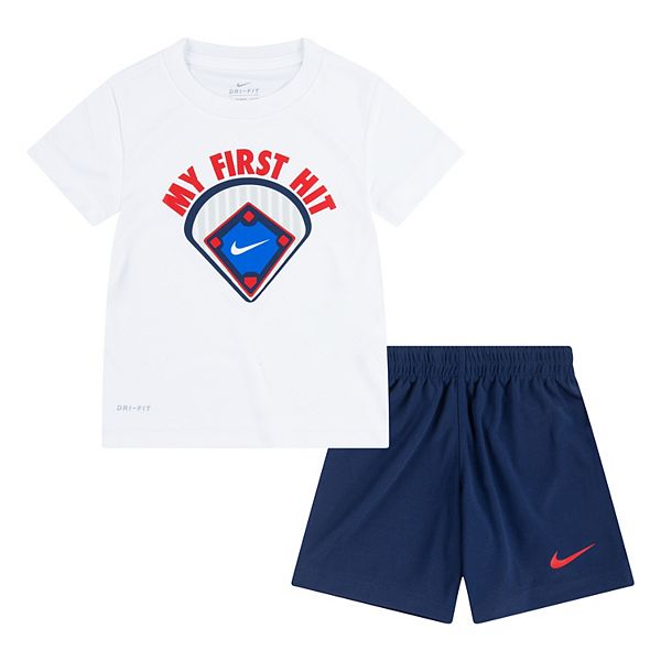 Toddler Boys Nike Dri-FIT Sports Graphic Tee & Shorts Set