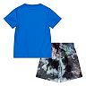 Toddler Boys Nike Dri-FIT Tie Dye Graphic Tee & Mesh Shorts Set