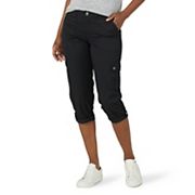 Lee Womens Plus Size Flex-to-go Utility Capri Pant