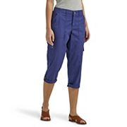 Women's Ultra Lux with Flex-To-Go Relaxed Cargo Capri (Plus) in Black