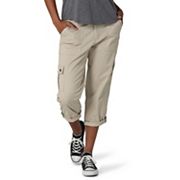 Lee Womens Plus Size Flex-to-go Utility Capri Pant