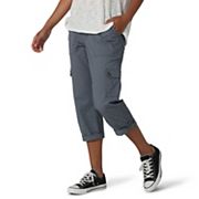 Women's Ultra Lux with Flex-To-Go Relaxed Cargo Capri (Plus) in Black