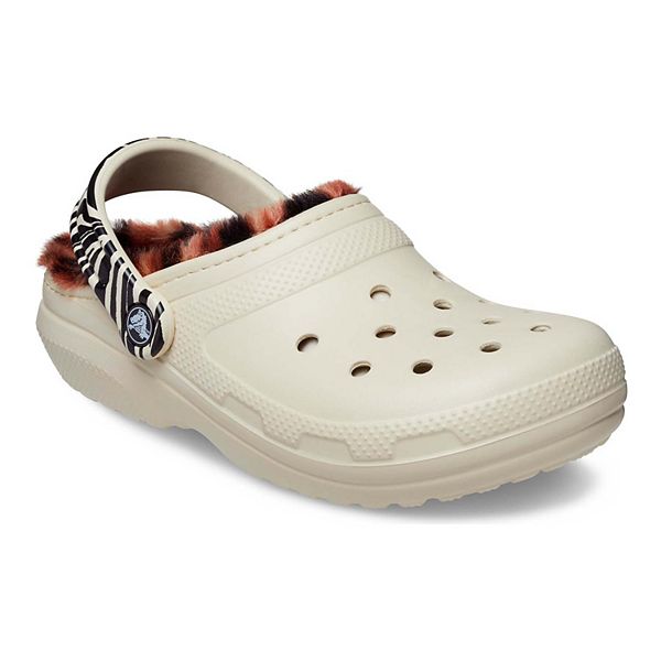 adult crocs with fur