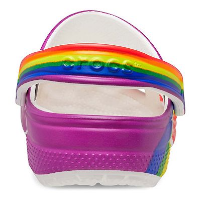 Rainbow crocs adults best sale