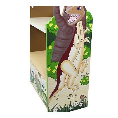 Dinosaur Kingdom 3-Shelf Bookcase Floor Decor